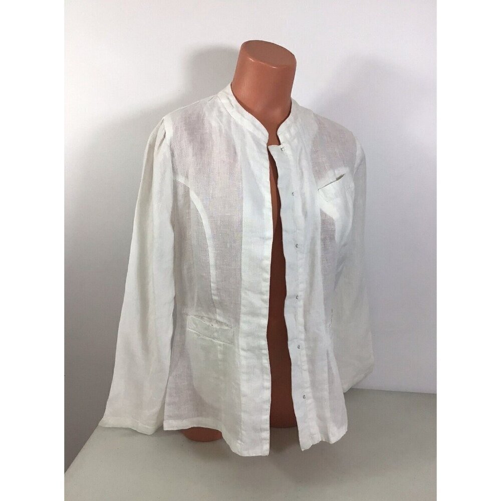 April Cornell Linen Jacket Womens Small